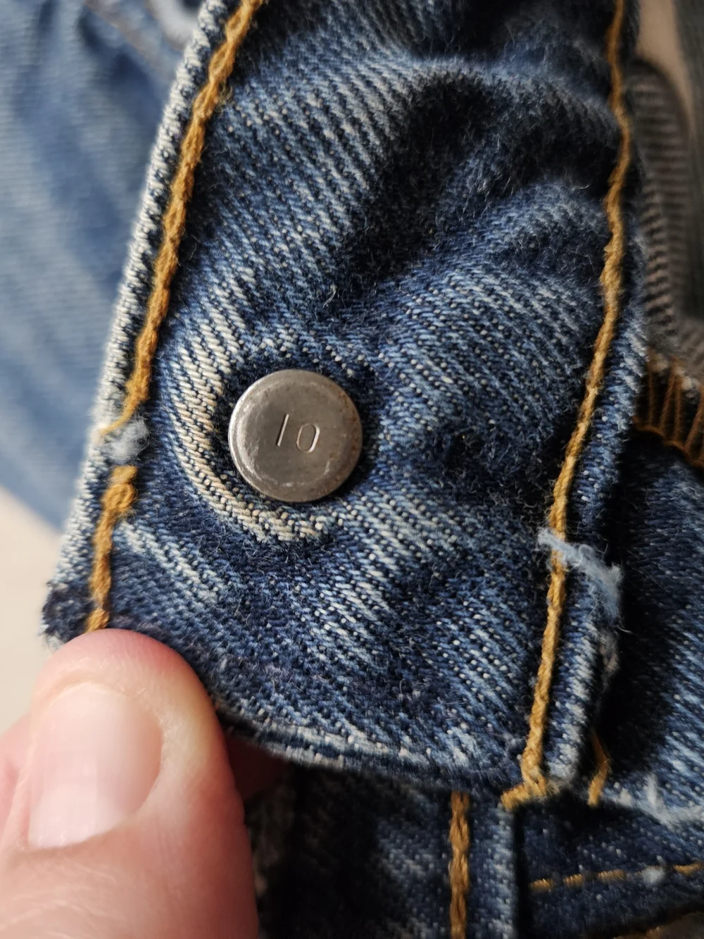 Levis Vintage Orange Tab Distressed Rear Shorts